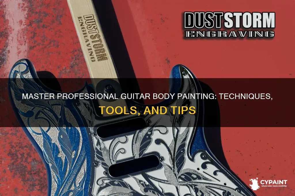 how to paint a guitar body professionally
