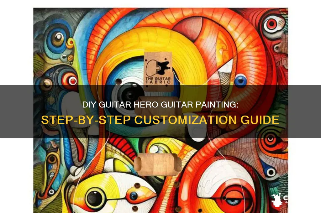 how to paint a guitar hero guitar