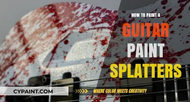 Creative Guitar Makeover: Mastering Paint Splatter Techniques for a Unique Look