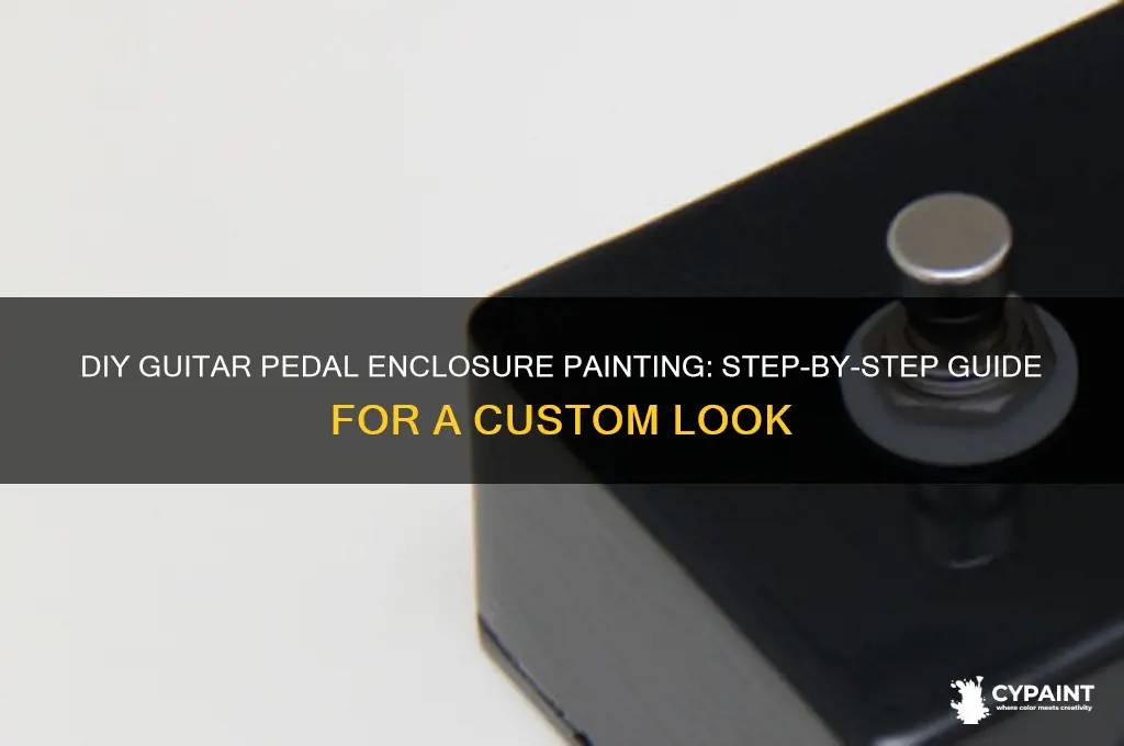 how to paint a guitar pedal enclosure