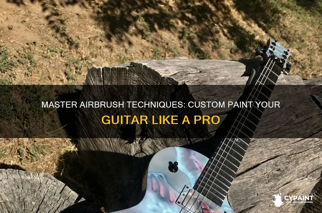 how to paint a guitar with airbrush