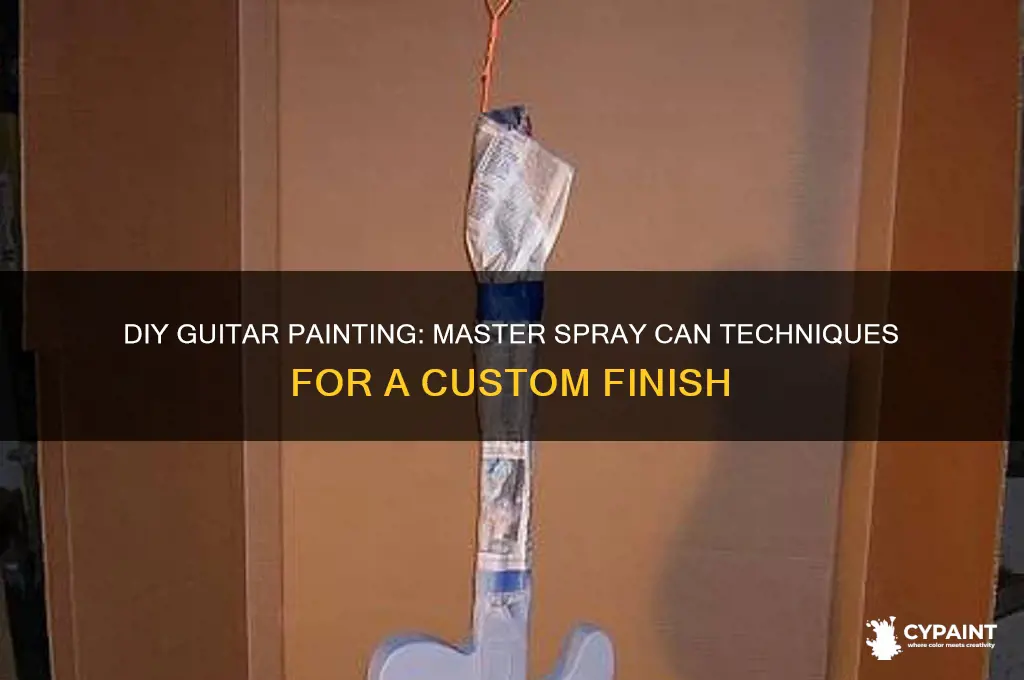 how to paint a guitar with spraycans