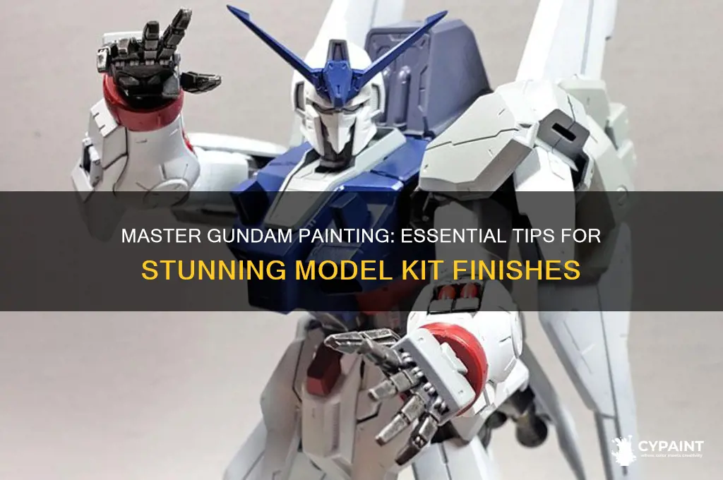 how to paint a gundam model kit