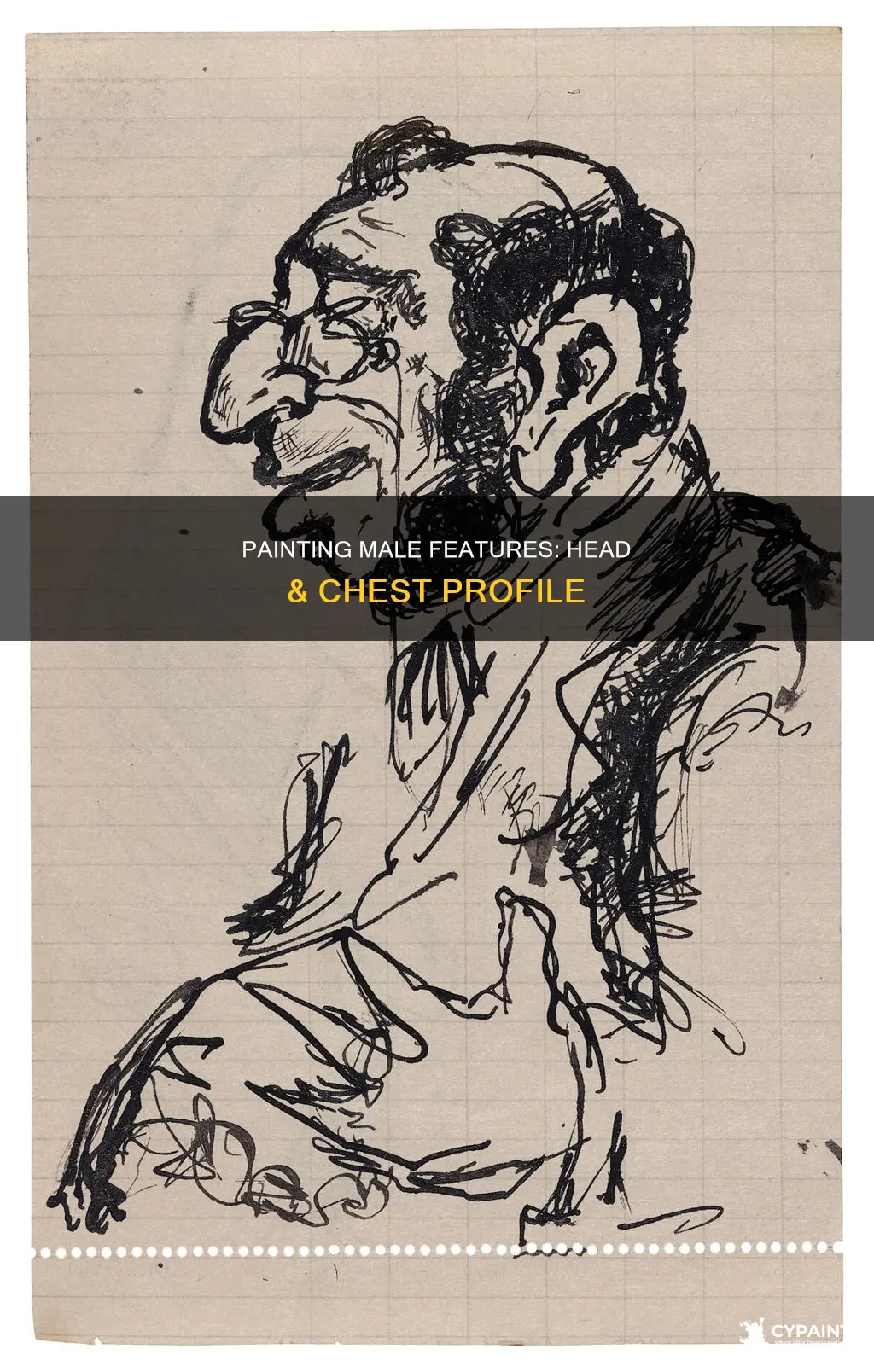 how to paint a guy head and chest profile