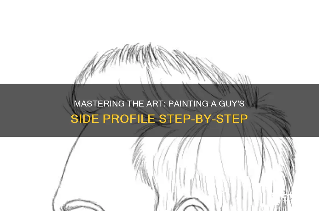 how to paint a guy side profile