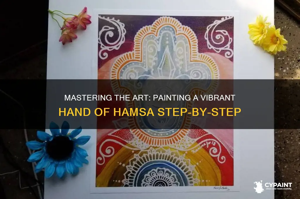 how to paint a hand of hamsa