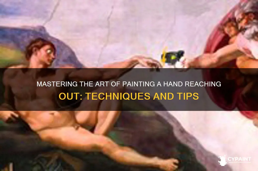 how to paint a hand reaching out