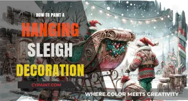 DIY Hanging Sleigh Decoration: Easy Painting Guide for Festive Charm