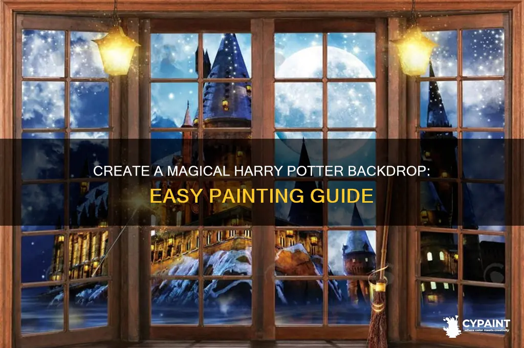 how to paint a harry potter backdrop