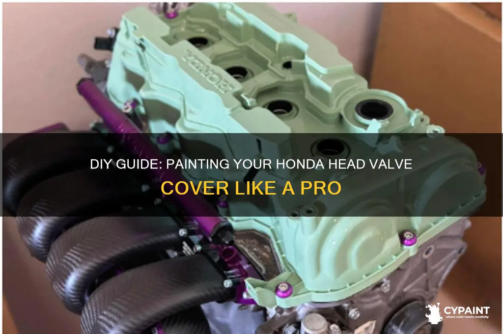 how to paint a head valve cover honda