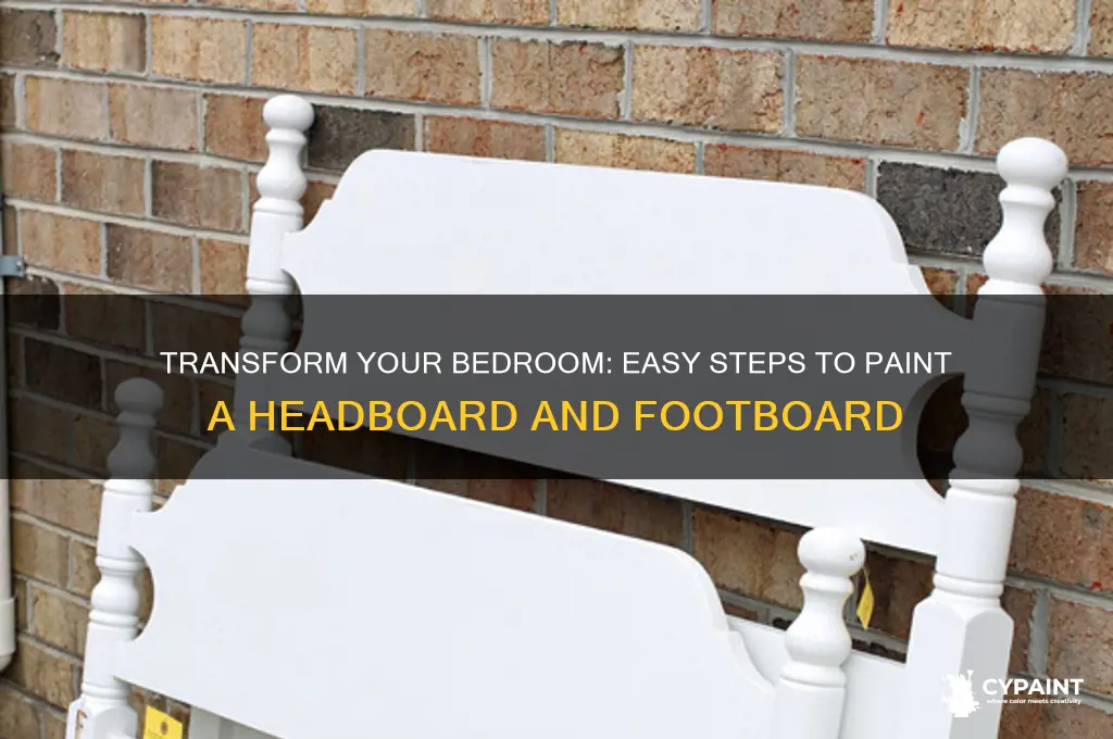 how to paint a headboard and footboard