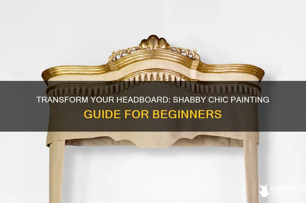 how to paint a headboard shabby chic