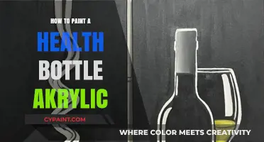 Creative Steps to Paint a Health Bottle with Acrylics