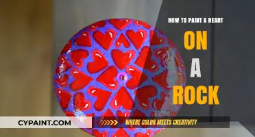 Creative Rock Painting: Easy Steps to Paint a Heart Design