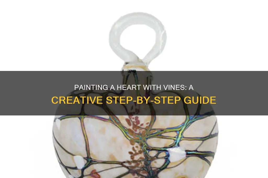 how to paint a heart with vines