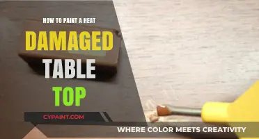 Revive Your Table: Repairing Heat Damage with Paint Techniques