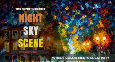 Mastering Celestial Art: Painting a Heavenly Night Sky Scene