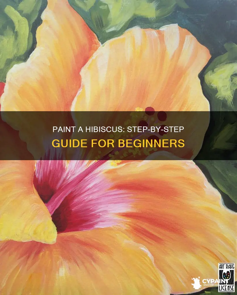how to paint a hibiscus flower step by step