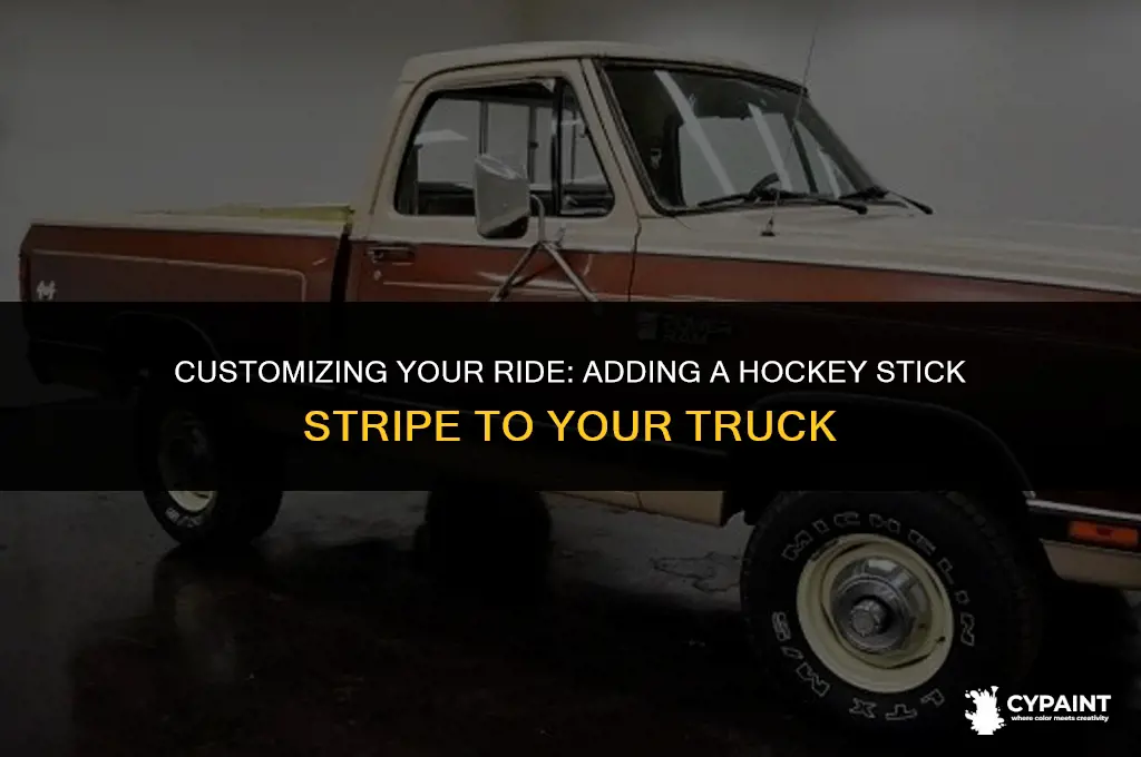 how to paint a hockey stick stripe on a truck