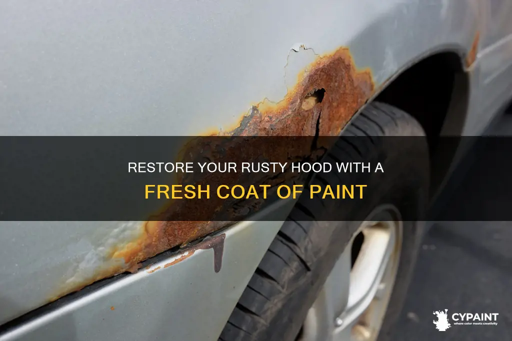 how to paint a hood that has surface rust