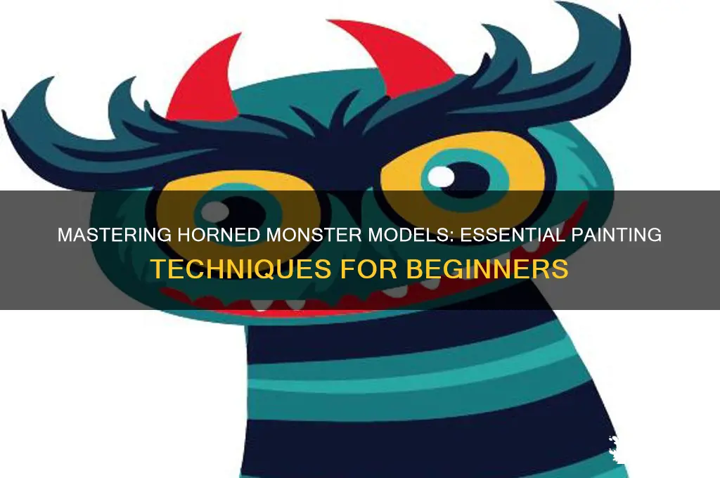 how to paint a horned monster model