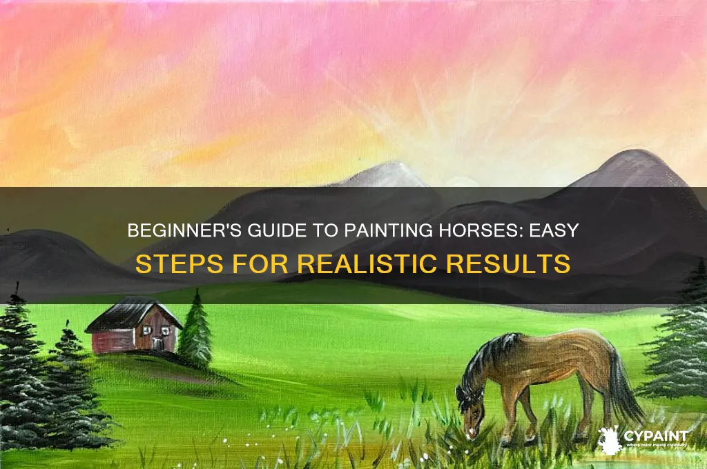 how to paint a horse for beginners