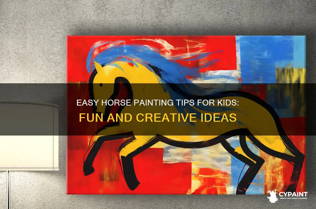 how to paint a horse for kids