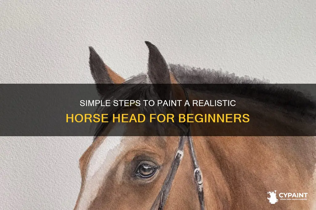 how to paint a horse head easy