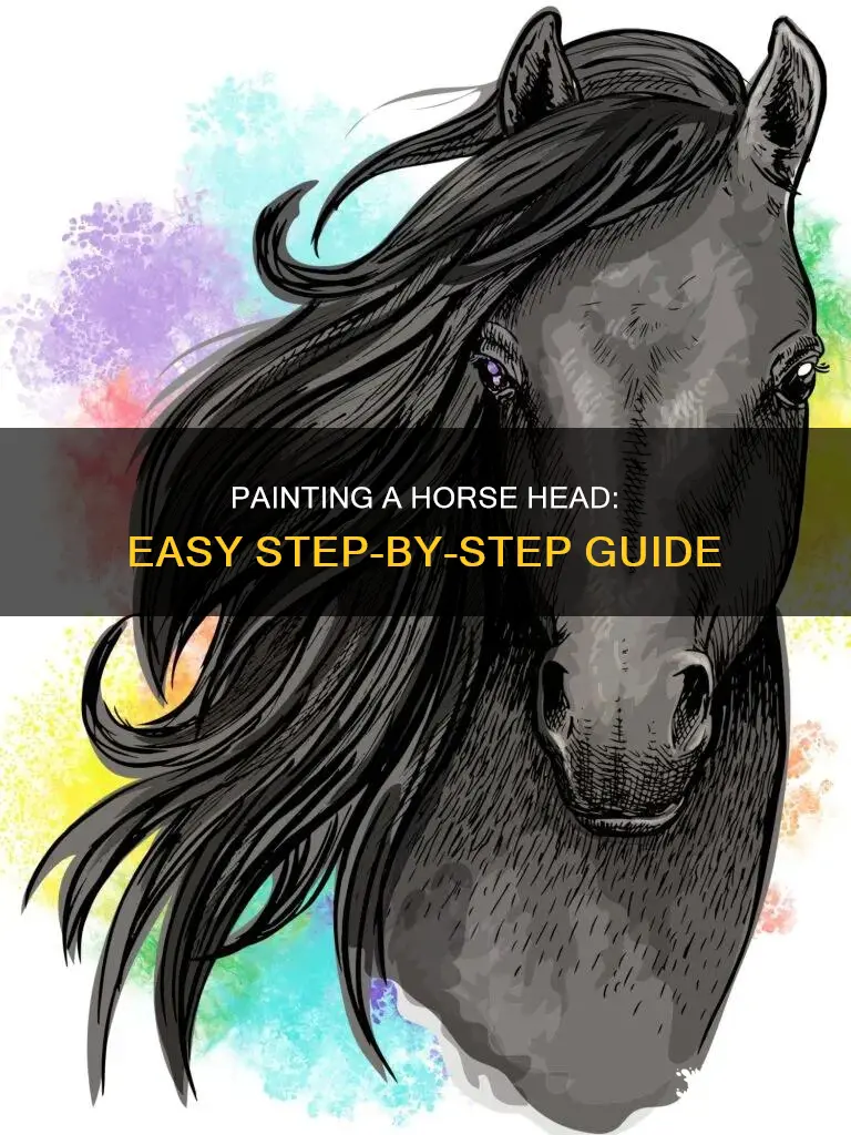 how to paint a horse head step by step