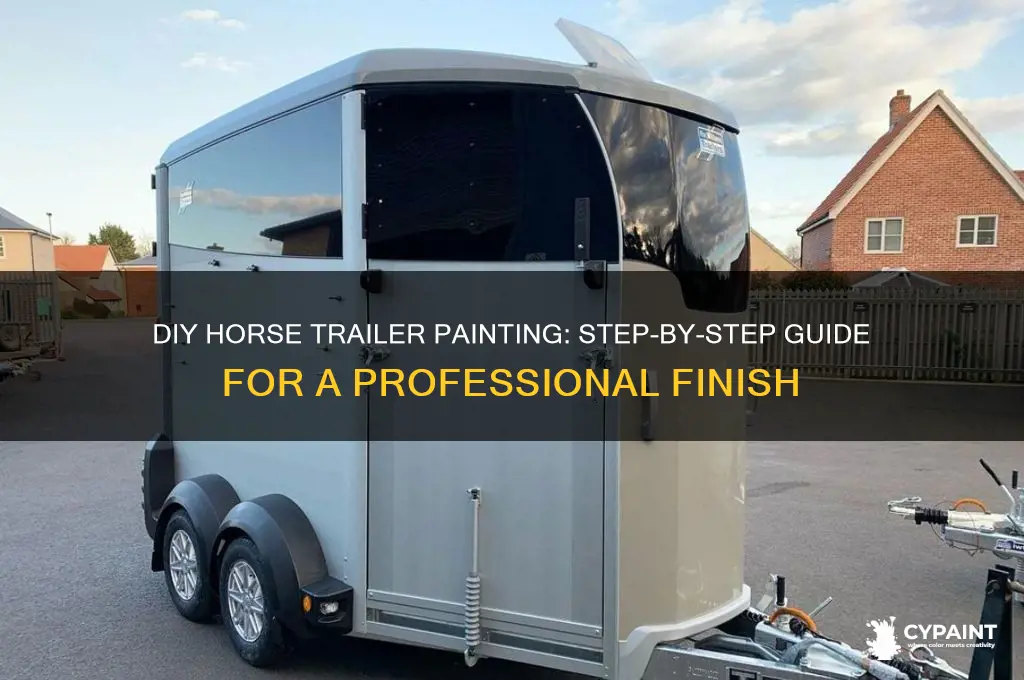 how to paint a horse trailer yourself