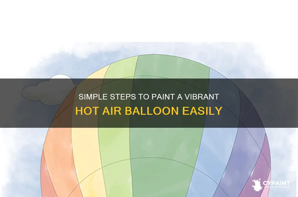 how to paint a hot air balloon easy