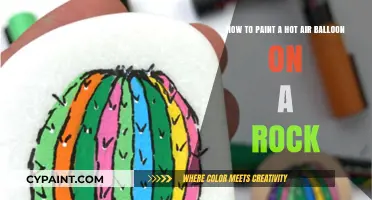 Creative Rock Art: Painting a Vibrant Hot Air Balloon