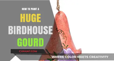 Mastering the Art of Painting a Huge Birdhouse Gourd