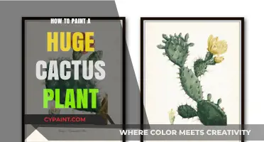 Mastering the Art of Painting a Massive Cactus Plant