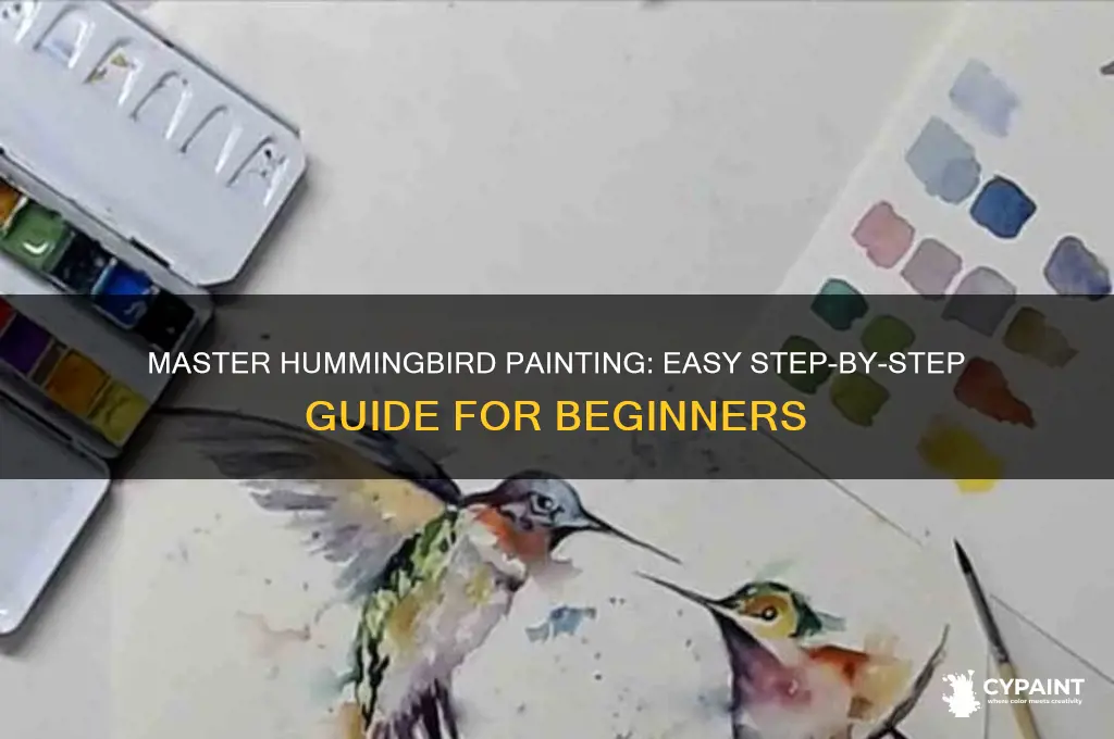 how to paint a hummingbird step by step