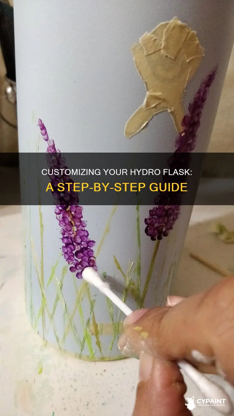 how to paint a hydro flask step by step