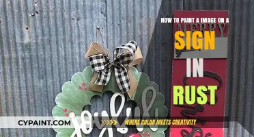 Reviving Rust: A Step-by-Step Guide to Painting Images on Metal Signs