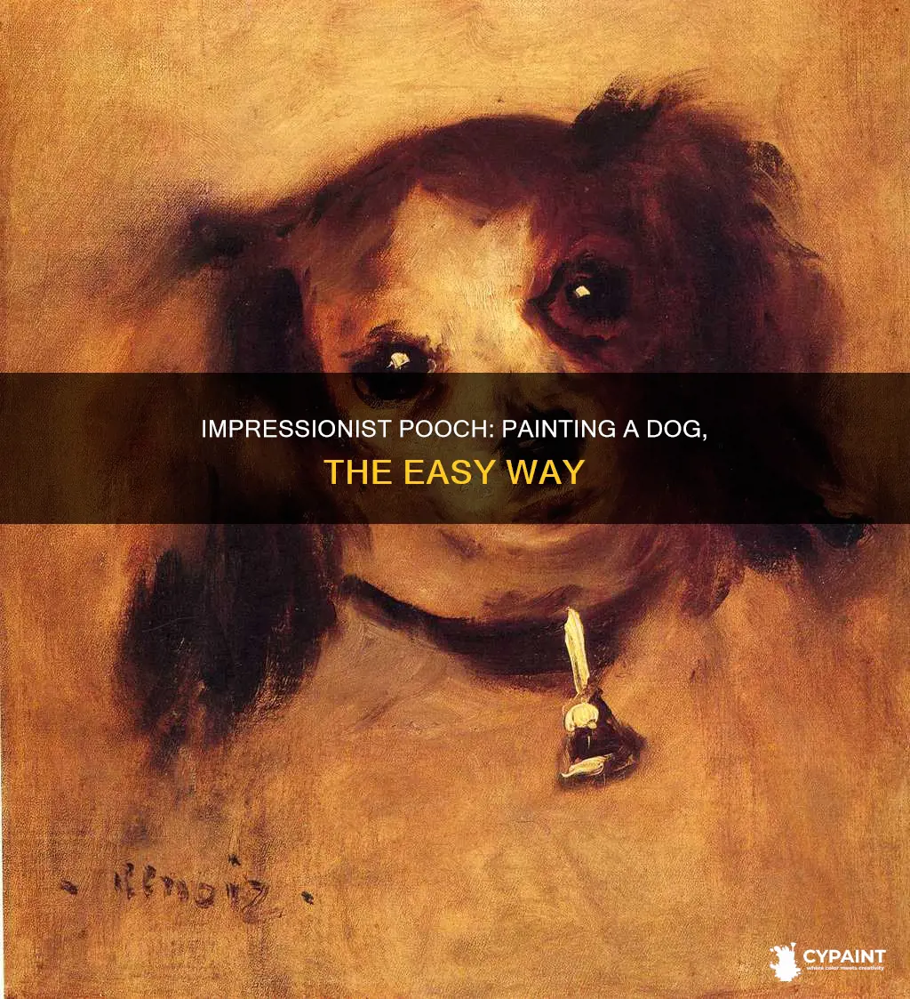 how to paint a impressionistic painting of a dog