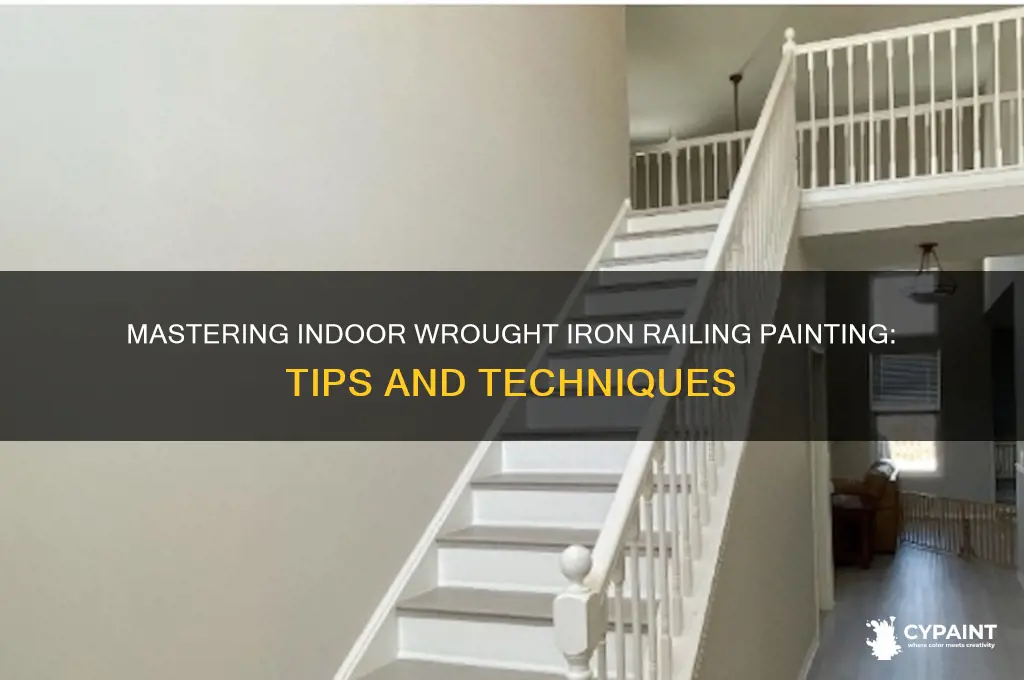 how to paint a indoor wrought iron railing
