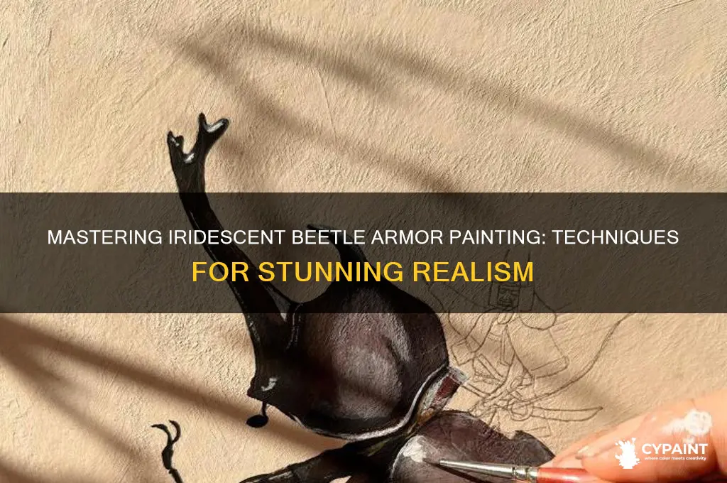 how to paint a iridescent beetle armor