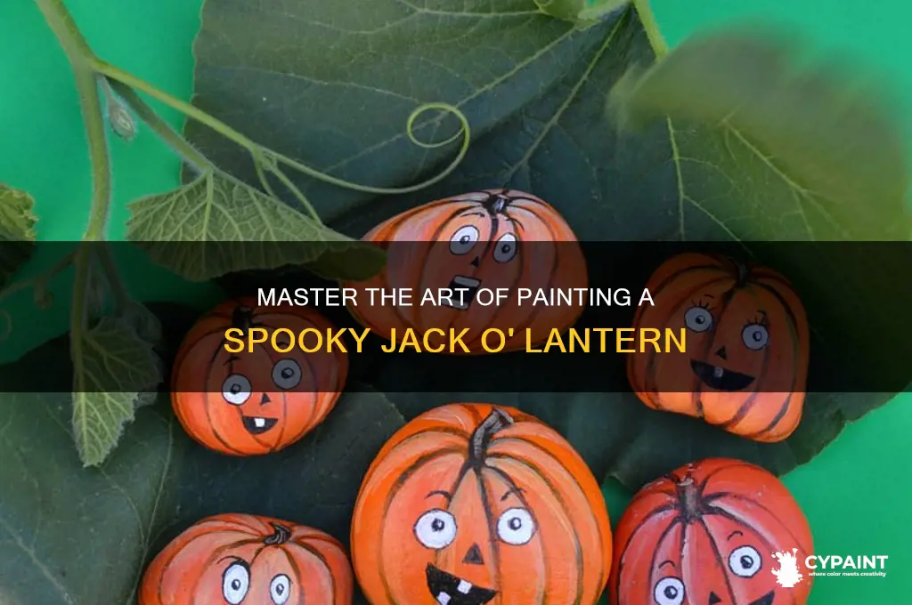how to paint a jack o lantern