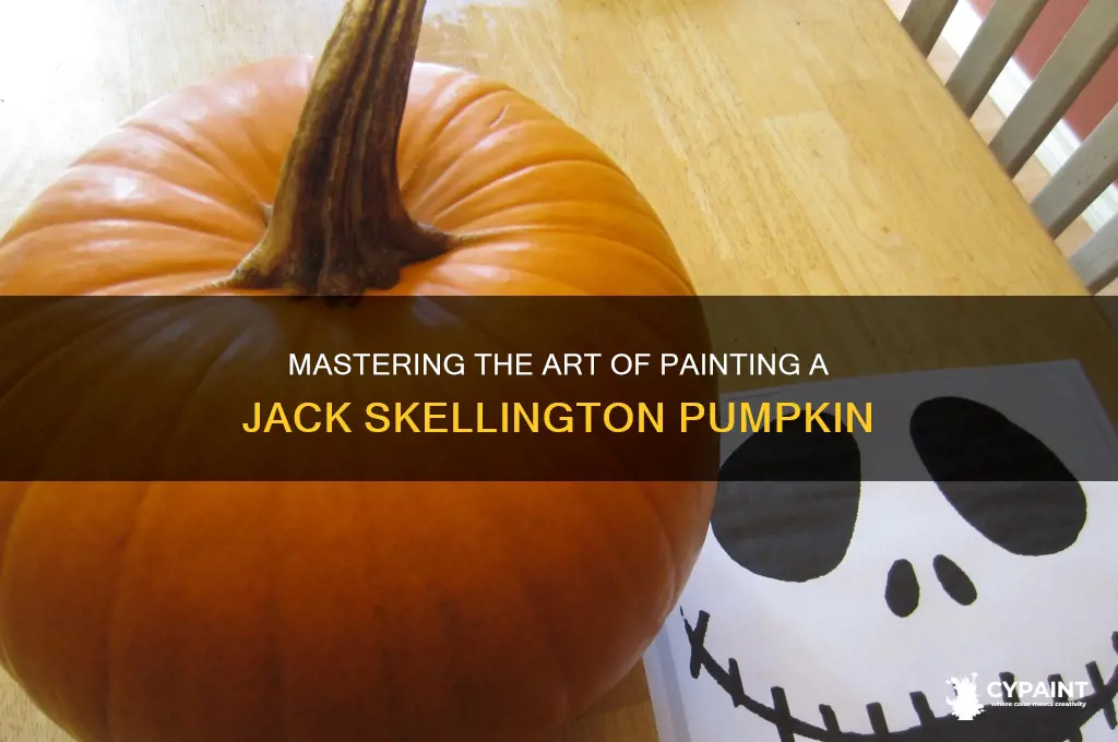 how to paint a jack skellington pumpkin