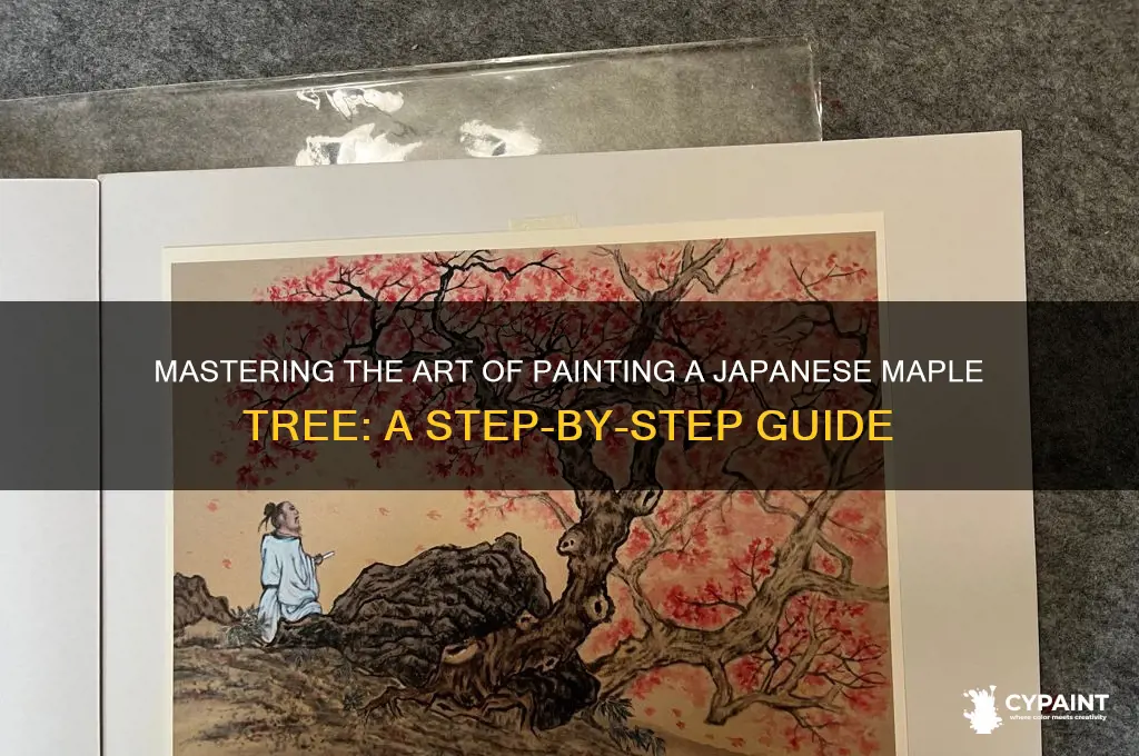 how to paint a japanese maple tree