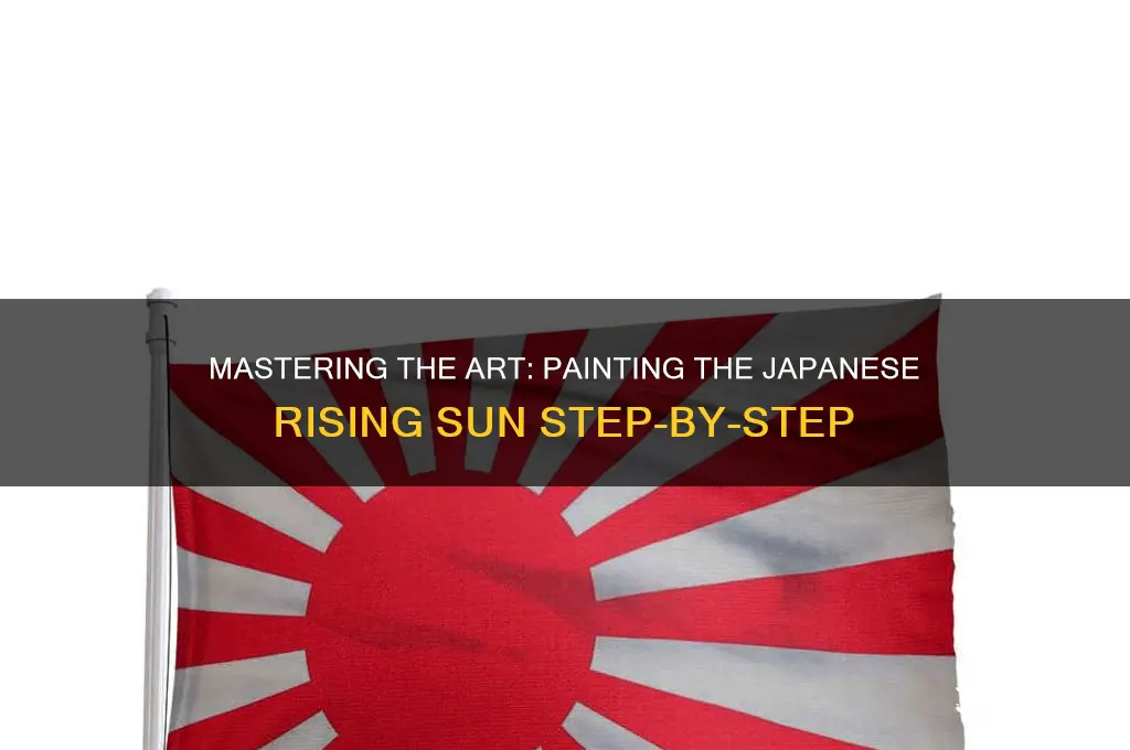 how to paint a japanese rising sun
