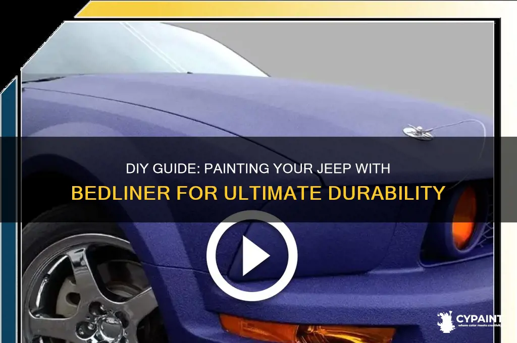 how to paint a jeep with bedliner