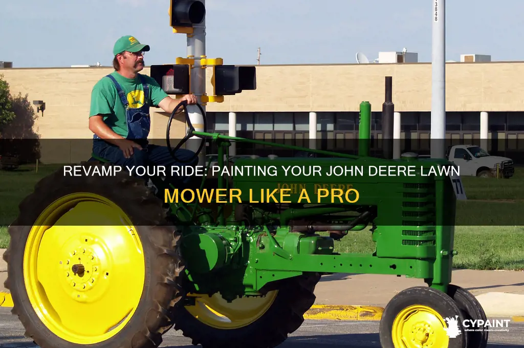 how to paint a john deere lawn mower