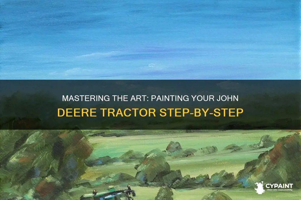 how to paint a john deere tractor
