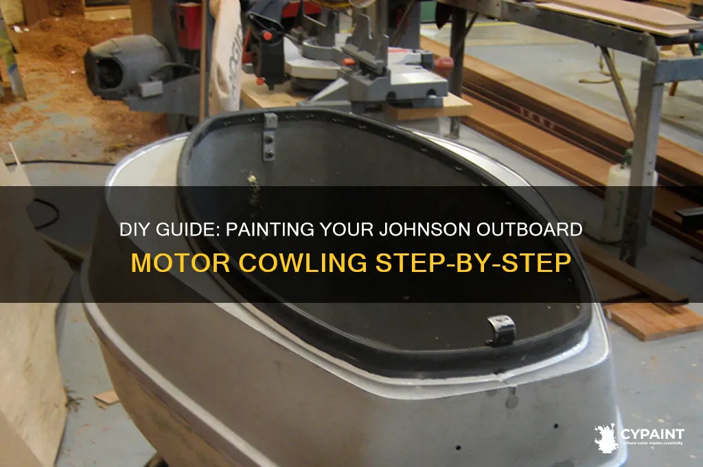 how to paint a johnson outboard motor cowling