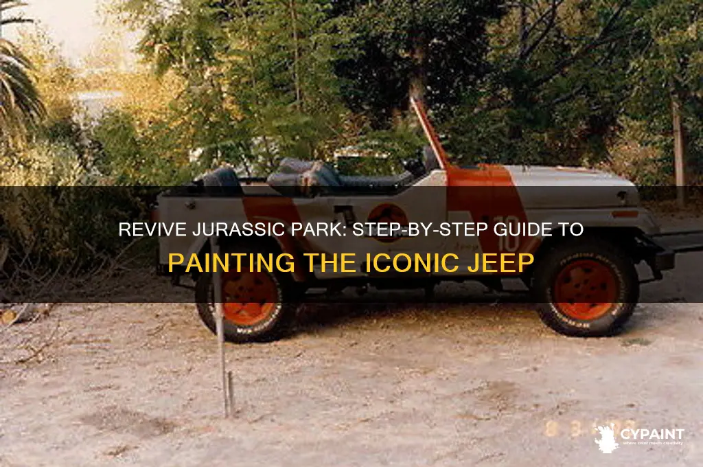 how to paint a jurassic park jeep