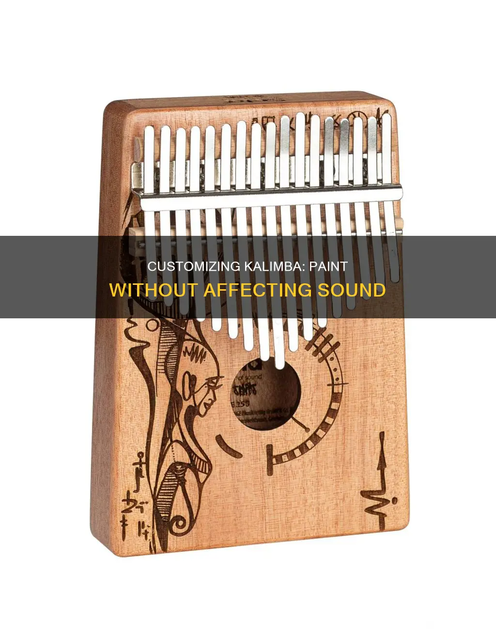 how to paint a kalimba without changing its sound